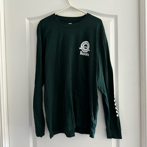 Roots Gender-Free Canadian Foods Long Sleeve T-Shirt - Picture 1 of 11